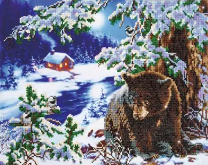 Diamond Dotz Printed Canvas Kit Fabric Needlecrafts 52cm x 42cm - Select Design