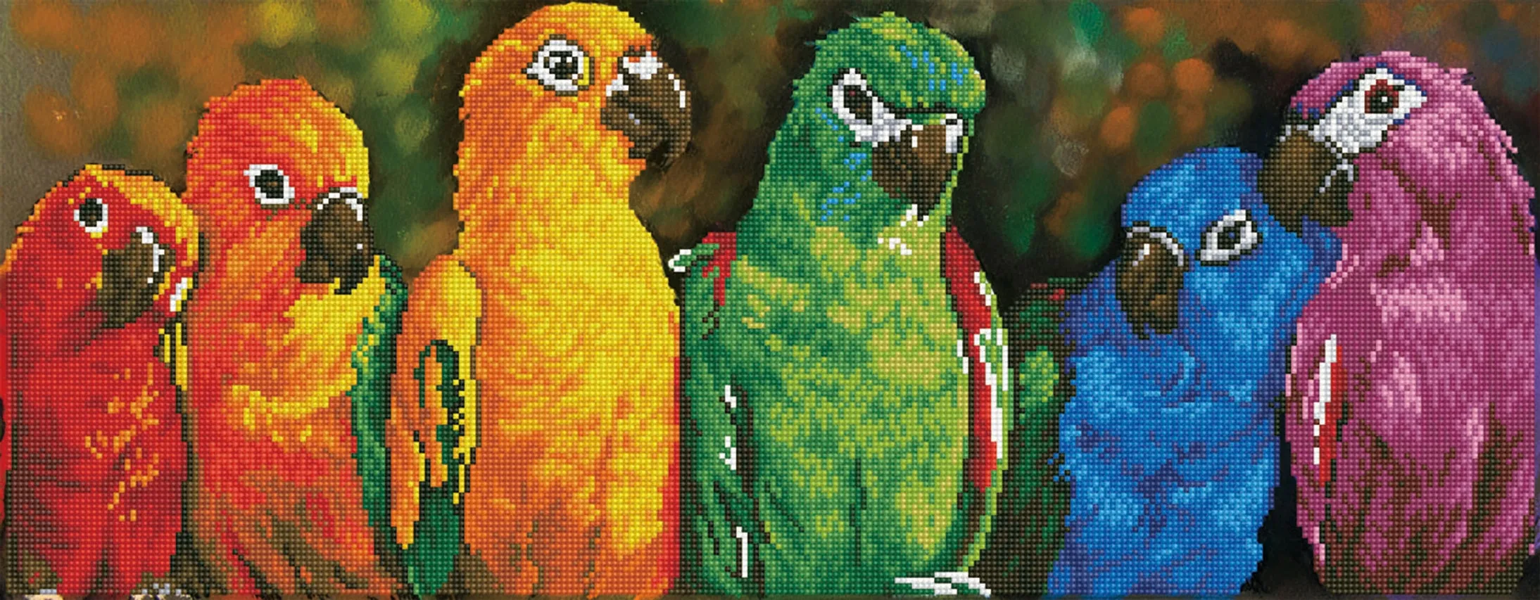 Diamond Dotz Printed Canvas Kit Fabric Needlecrafts 52cm x 42cm - Select Design