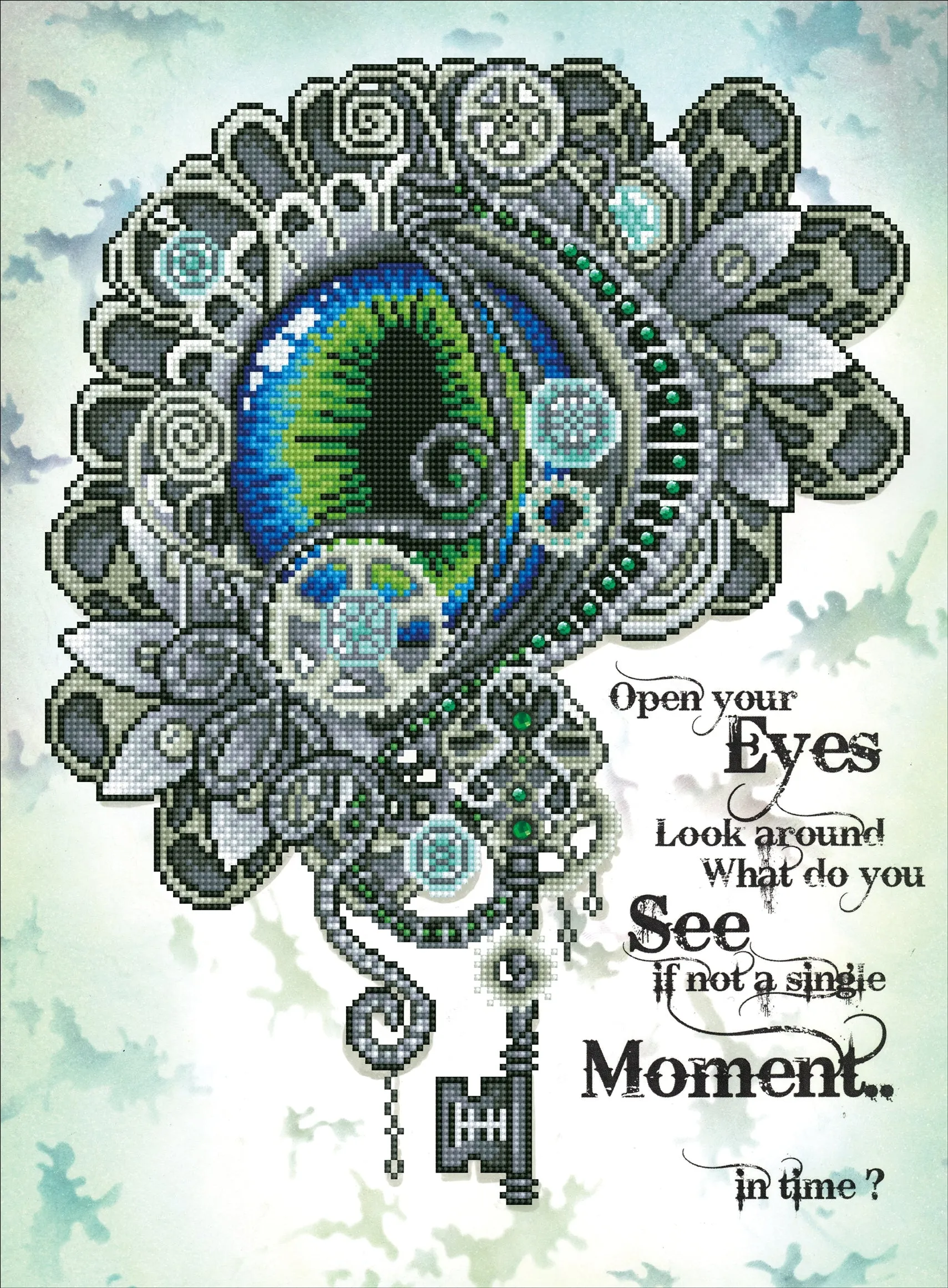 Diamond Dotz Printed Canvas Kit Fabric Needlecrafts 52cm x 42cm - Select Design