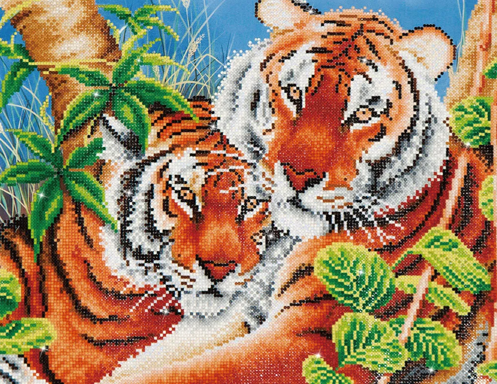 Diamond Dotz Printed Canvas Kit Fabric Needlecrafts 52cm x 42cm - Select Design