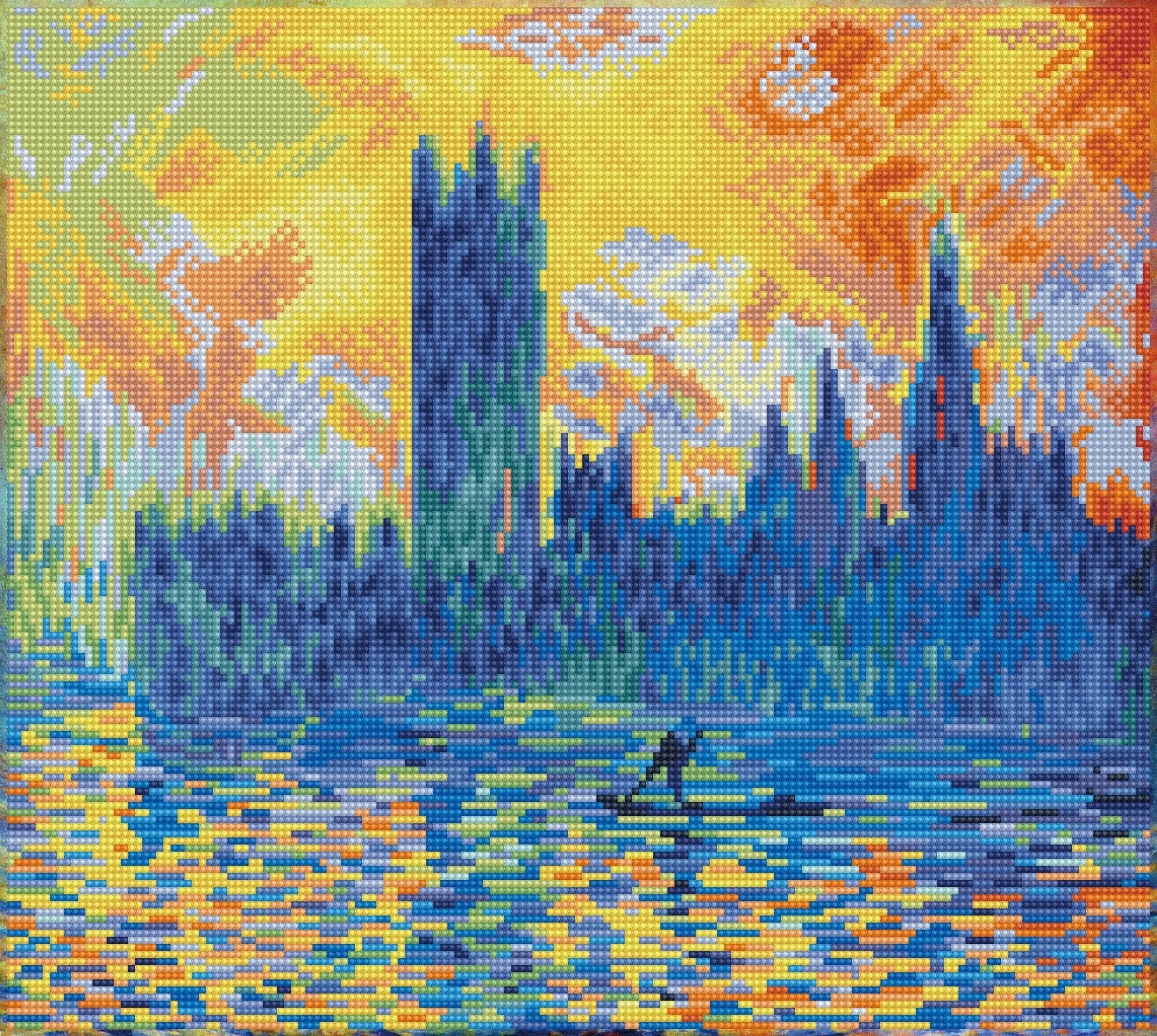 Diamond Dotz Printed Canvas Kit Fabric Needlecrafts 52cm x 42cm - Select Design