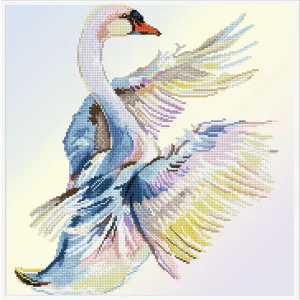 Diamond Dotz Printed Canvas White Frame Needlecrafts 32cm x 32cm - Select Design