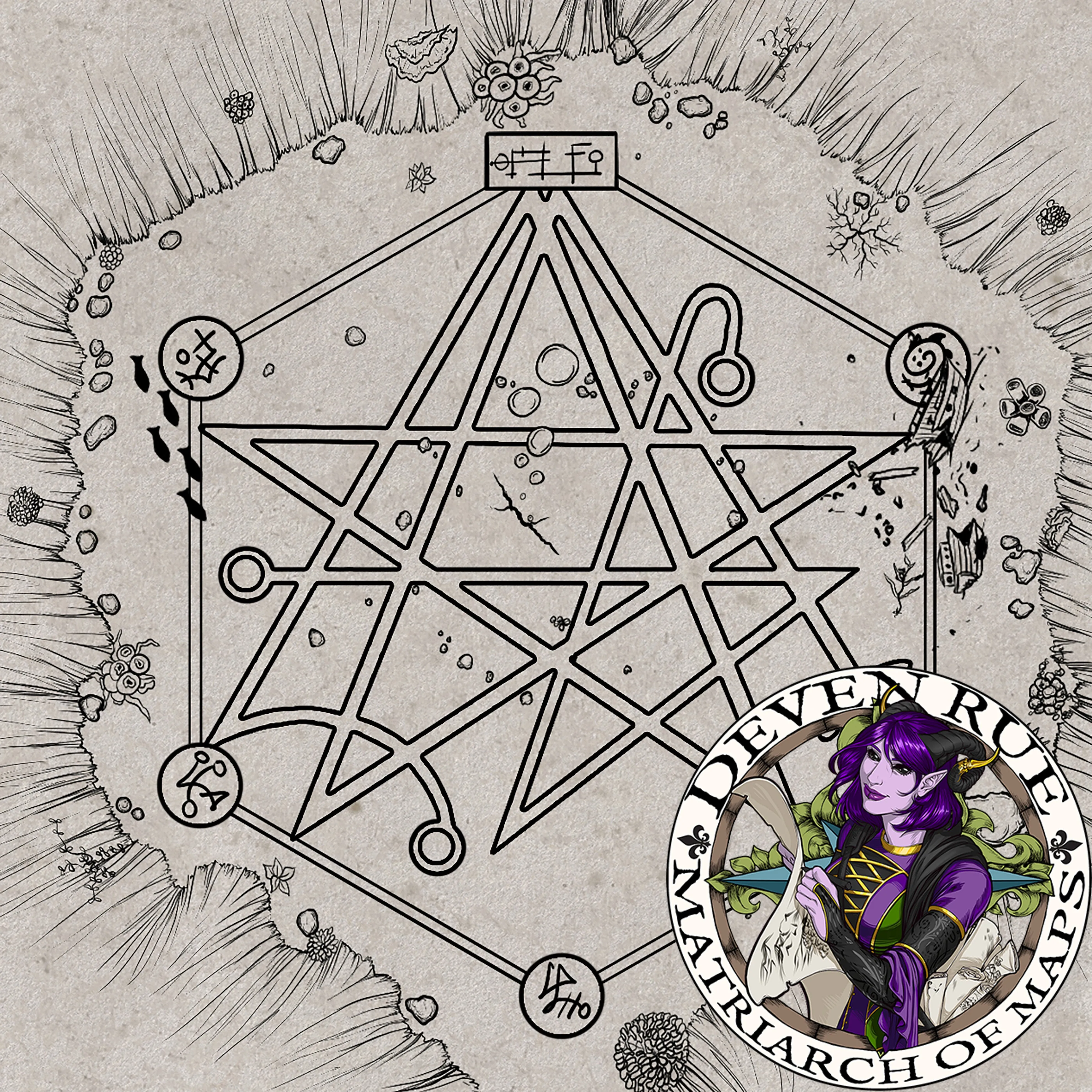 Discovering the Gate Battle Map B&W