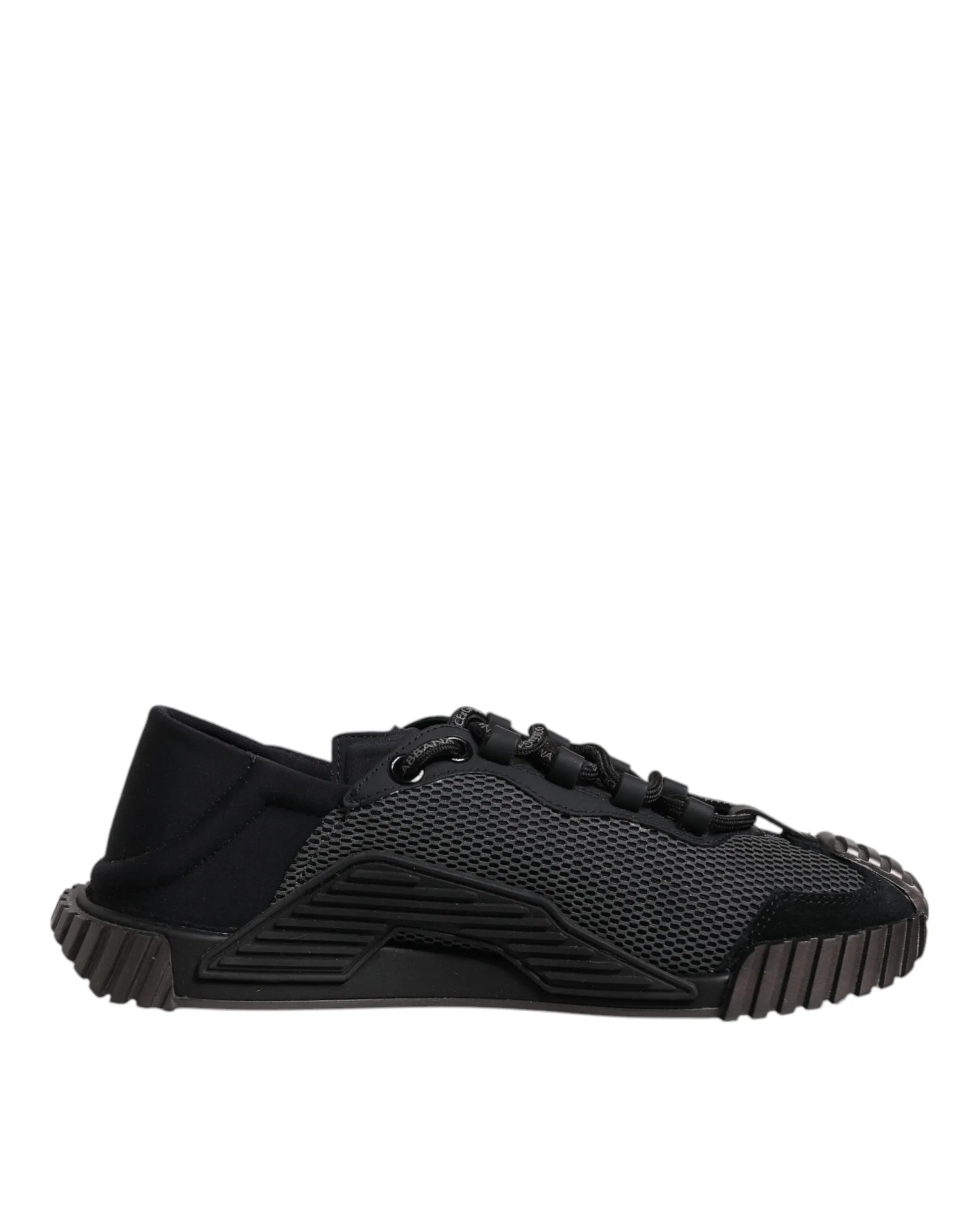 Dolce&Gabbana NS1 Men Black Sneakers Nylon Stretch Low Top Casual Trainer Shoes