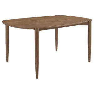 Dora 63" Oval Walnut Dining Table