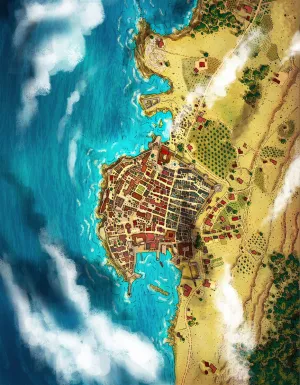 Dubrovnik City Fantasy Map Patreon