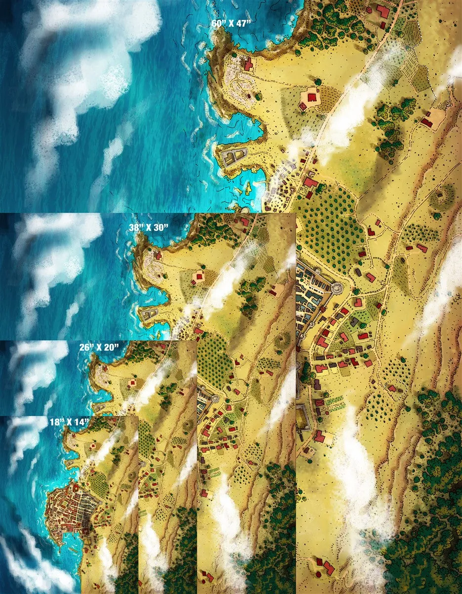 Dubrovnik City Fantasy Map
