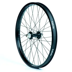 DYNAMICS FRONT WHEEL - BLACK WITH SILVER SPOKE NIPPLES