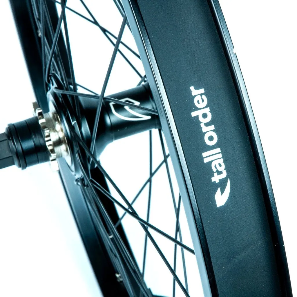 DYNAMICS RHD CASSETTE WHEEL - BLACK WITH SILVER SPOKE NIPPLES