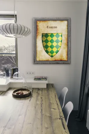 Elredd Heraldry of Greyhawk Anna Meyer Cartography Canvas Art Print