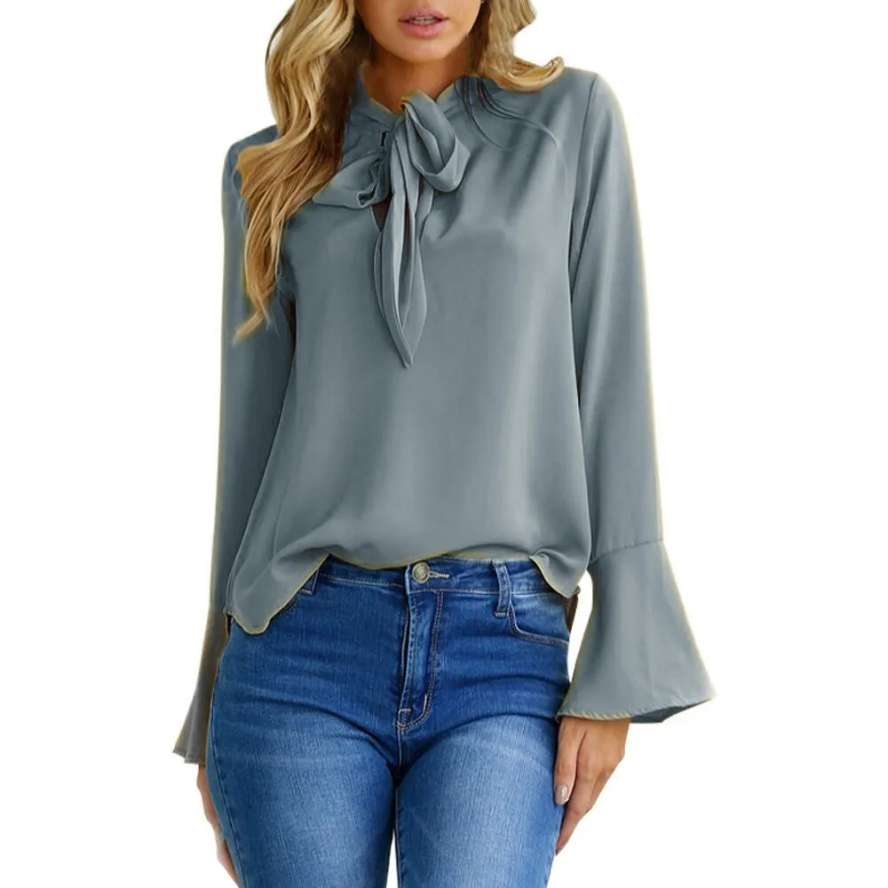 Ethel Bow Tied Blouse