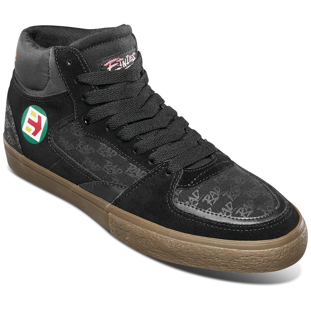 ETNIES SCREW VULC MID X RAD [BLACK/GUM]