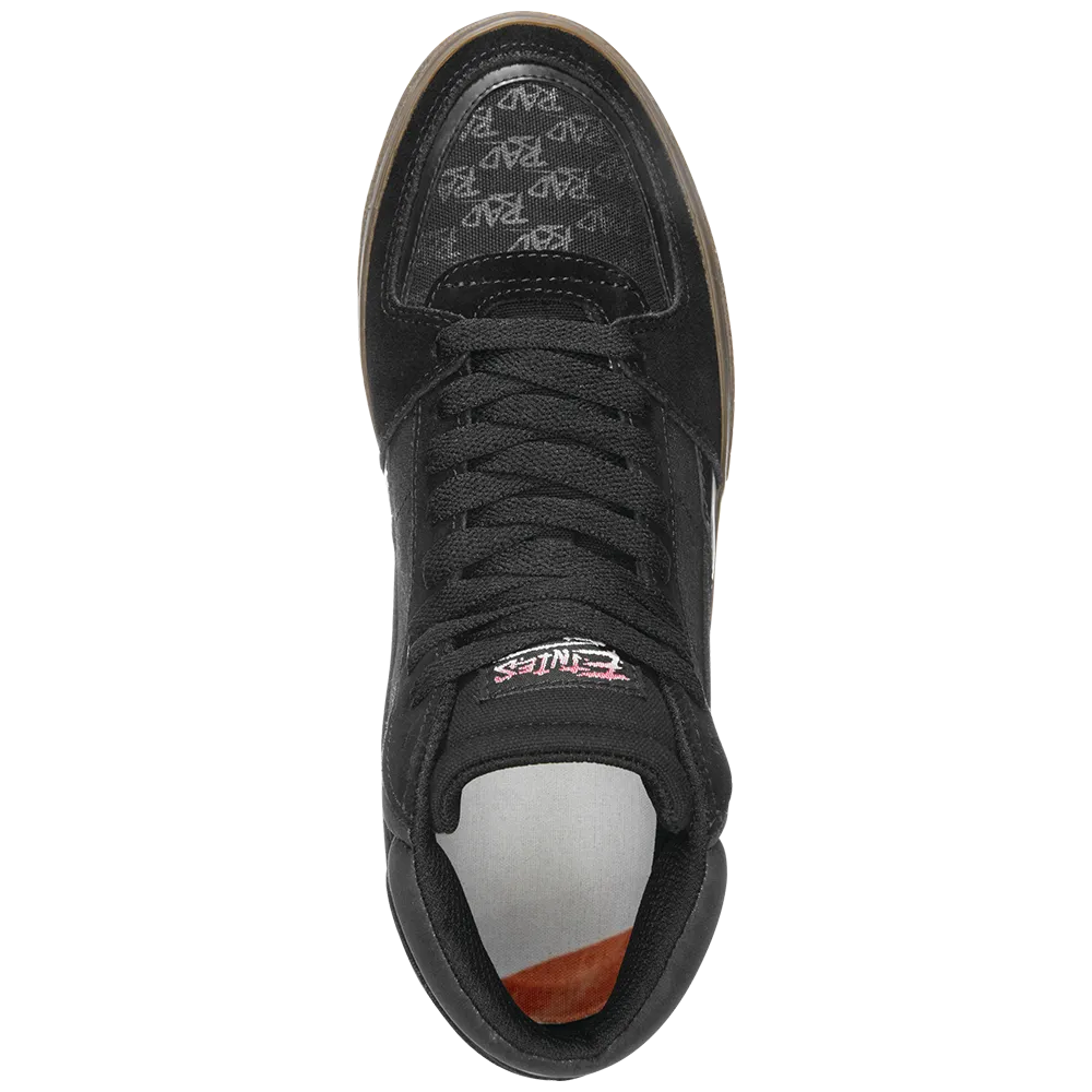 ETNIES SCREW VULC MID X RAD [BLACK/GUM]