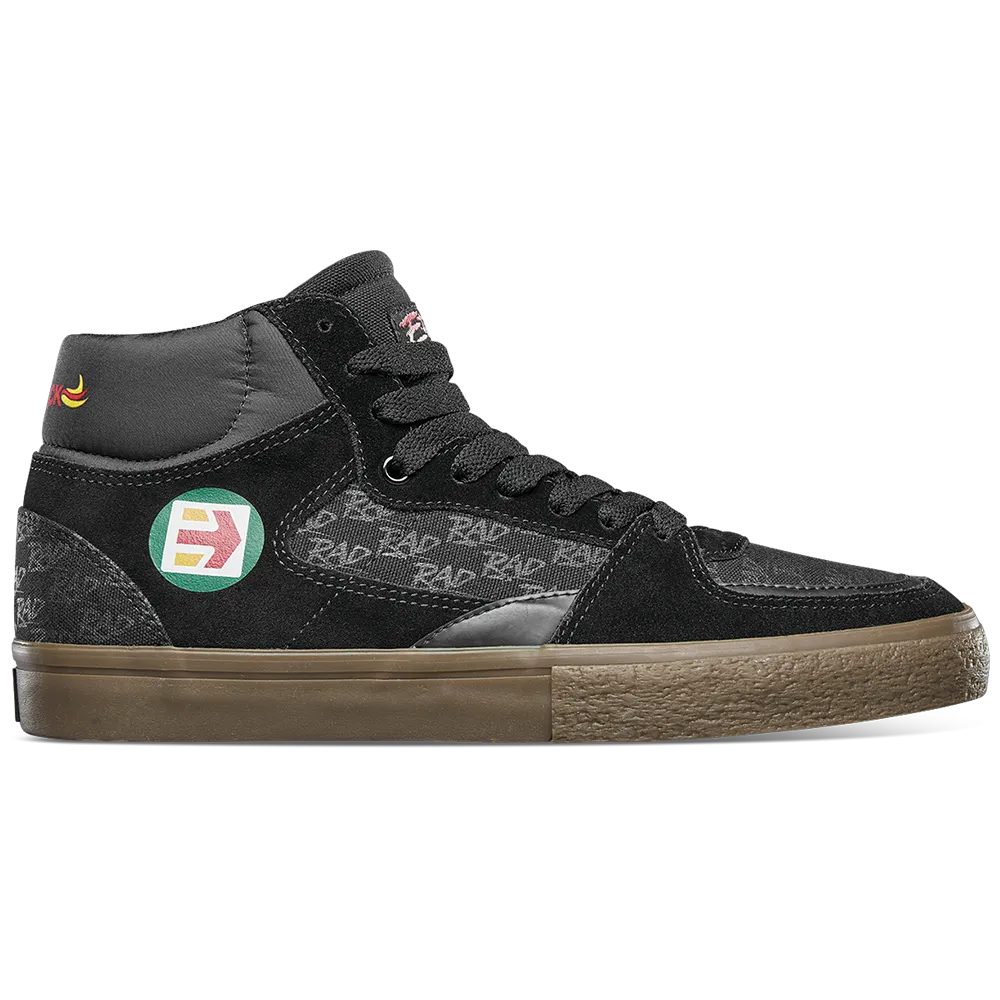 ETNIES SCREW VULC MID X RAD [BLACK/GUM]