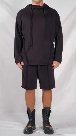 Exposed Stitch Hoodie