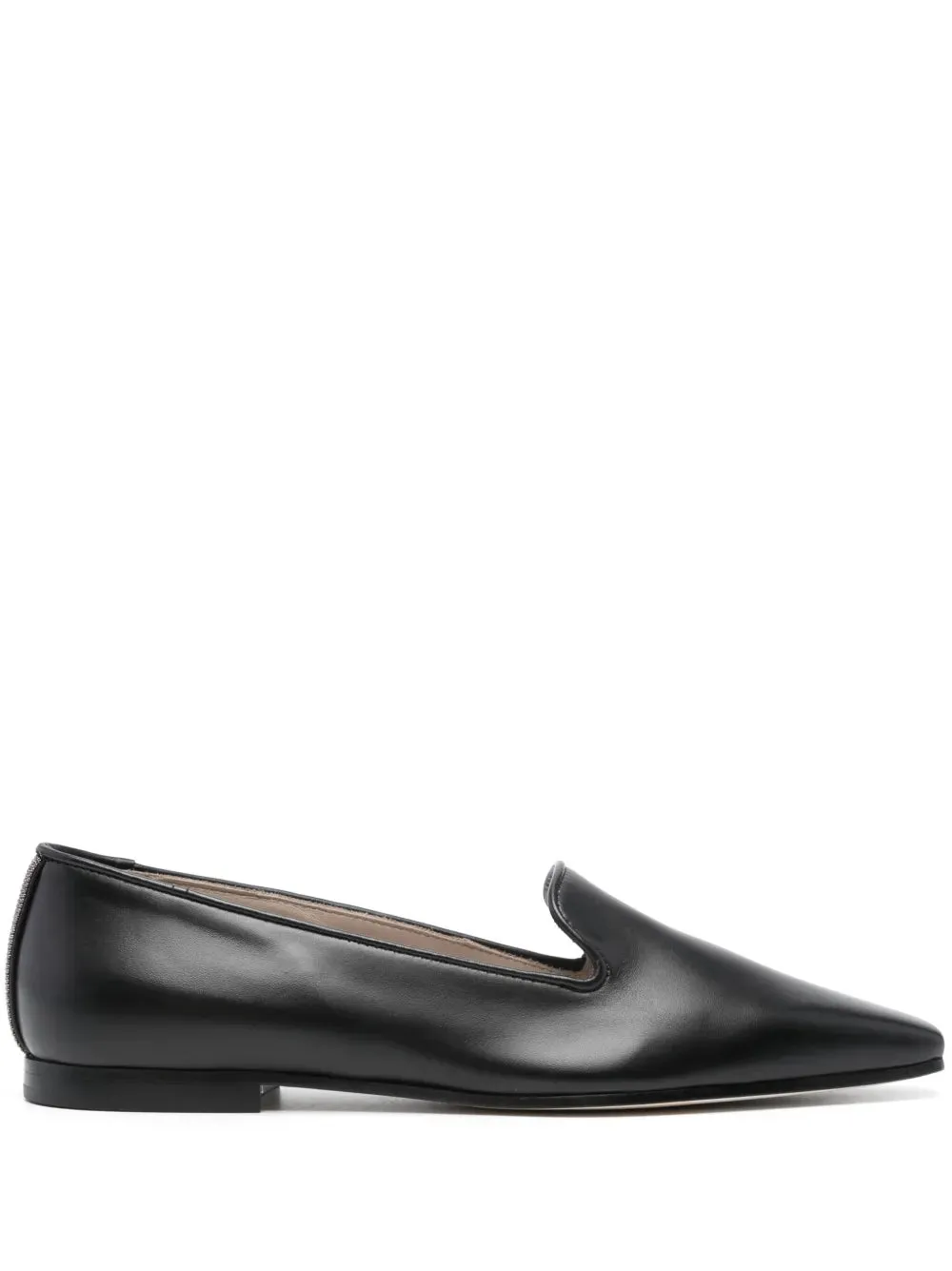Fabiana Filippi rhinestone-embellished leather loafers