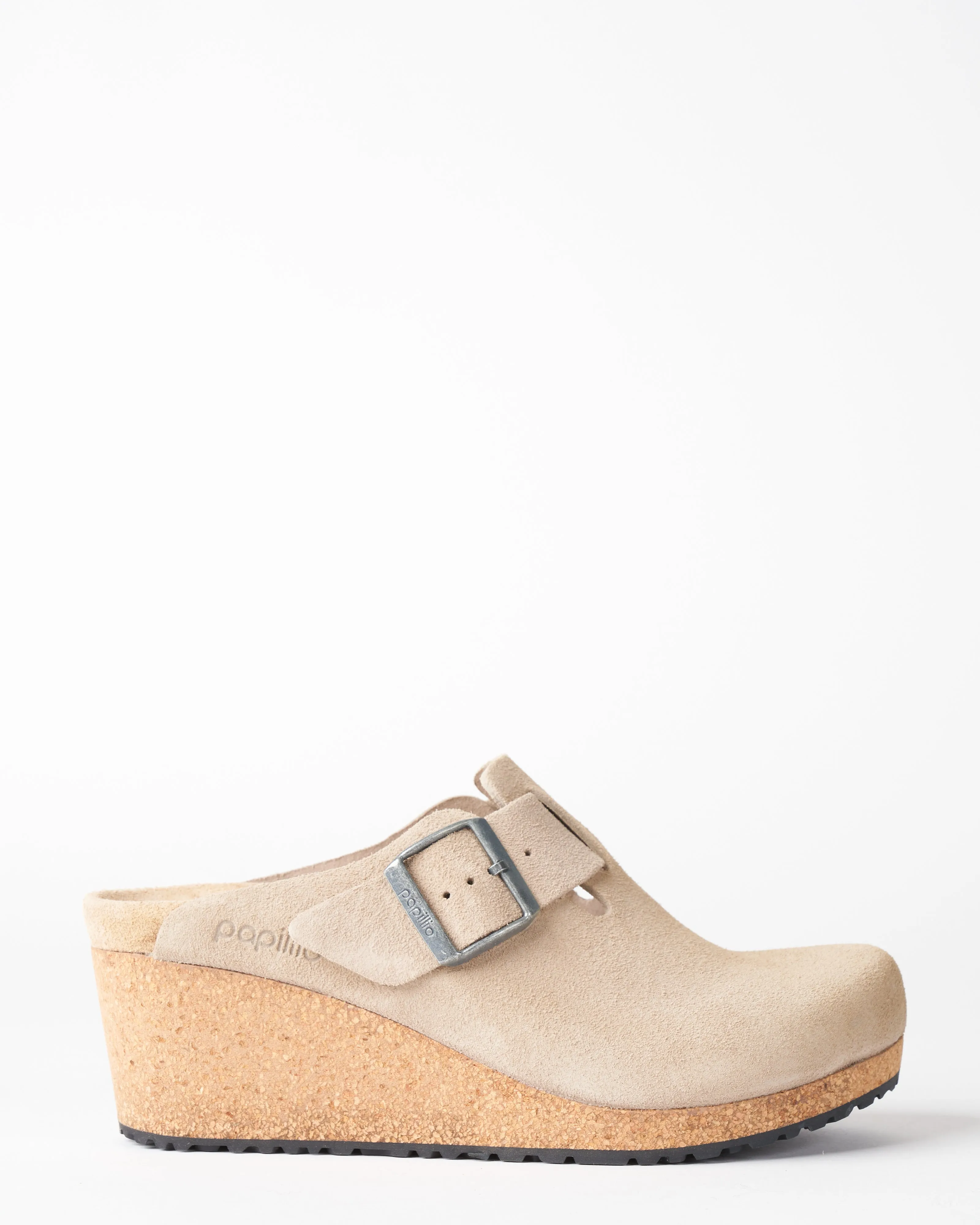 fanny / suede wedge - taupe suede