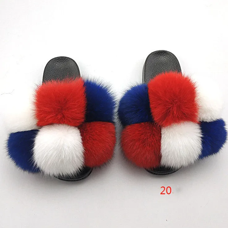 Faux-Fur Slippers for Women