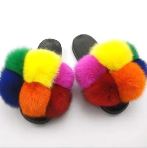 Faux-Fur Slippers for Women