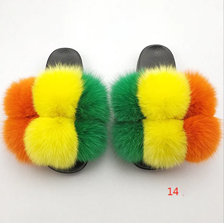 Faux-Fur Slippers for Women