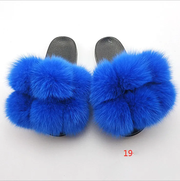 Faux-Fur Slippers for Women
