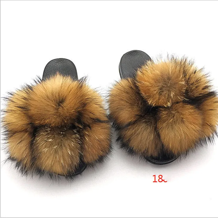 Faux-Fur Slippers for Women