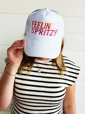 Feelin Spritzy Trucker Hat-White