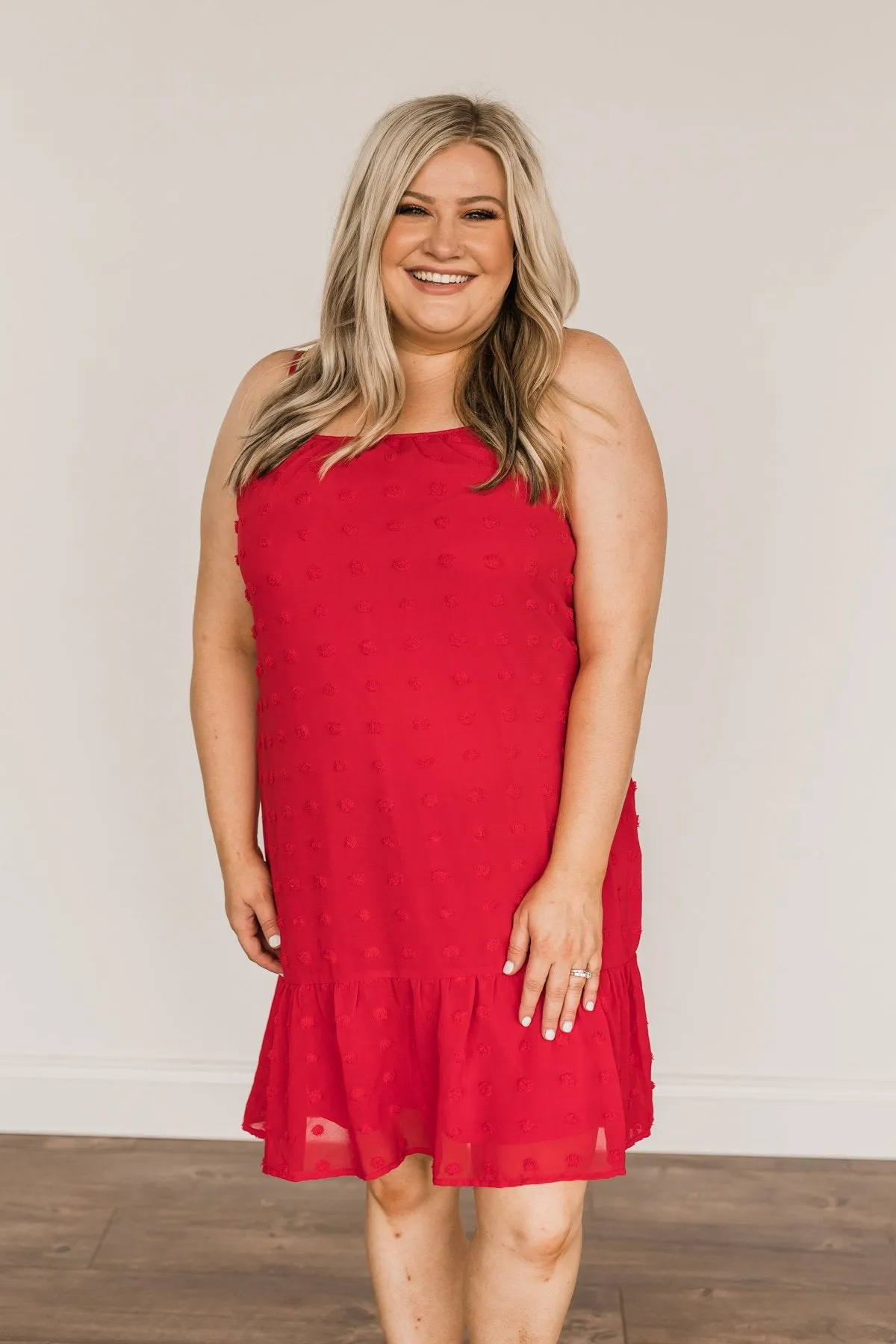 Feeling The Freedom Sleeveless Dress- Scarlet Red