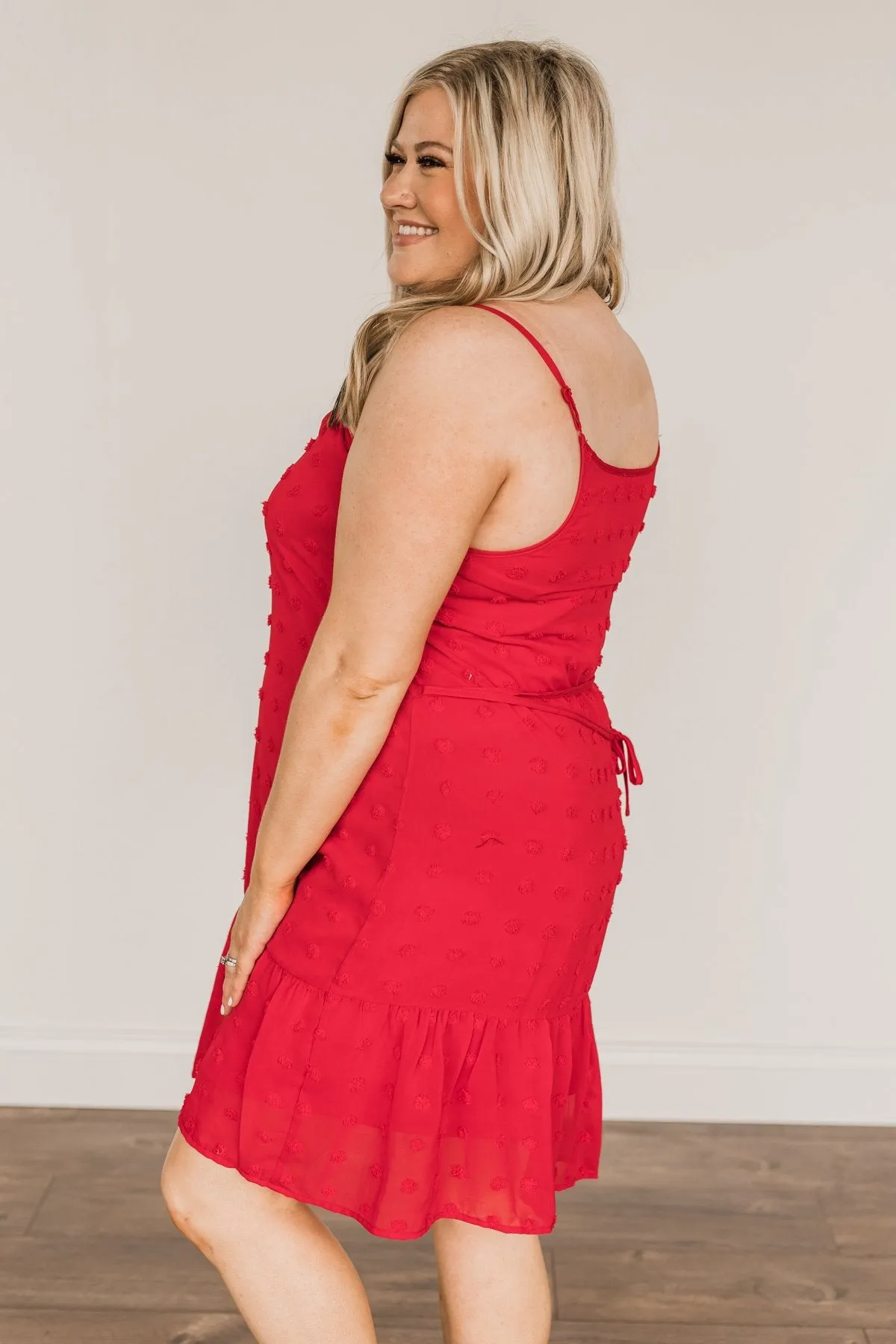 Feeling The Freedom Sleeveless Dress- Scarlet Red