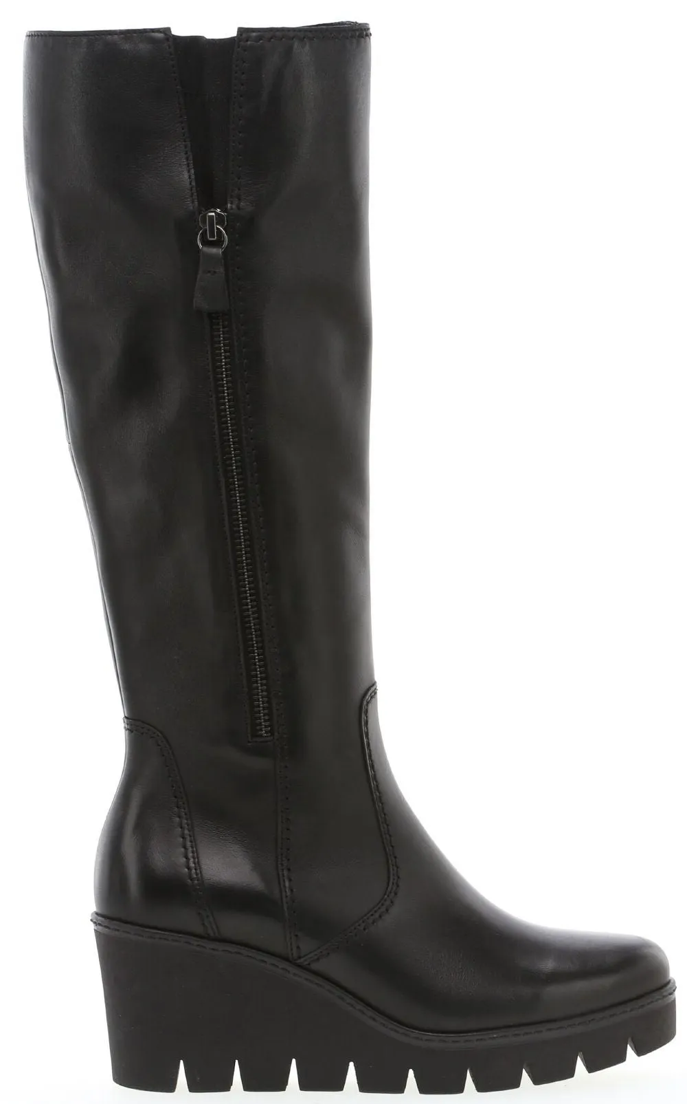 *FINAL SALE*93789.27 - Tall Boot Wedge Black
