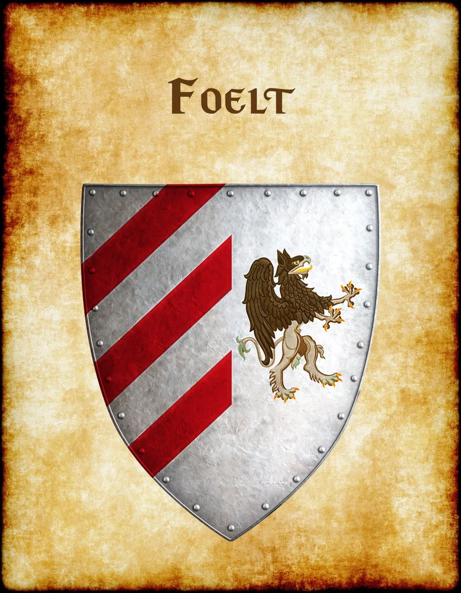 Foelt Heraldry of Greyhawk Anna Meyer Cartography Canvas Art Print