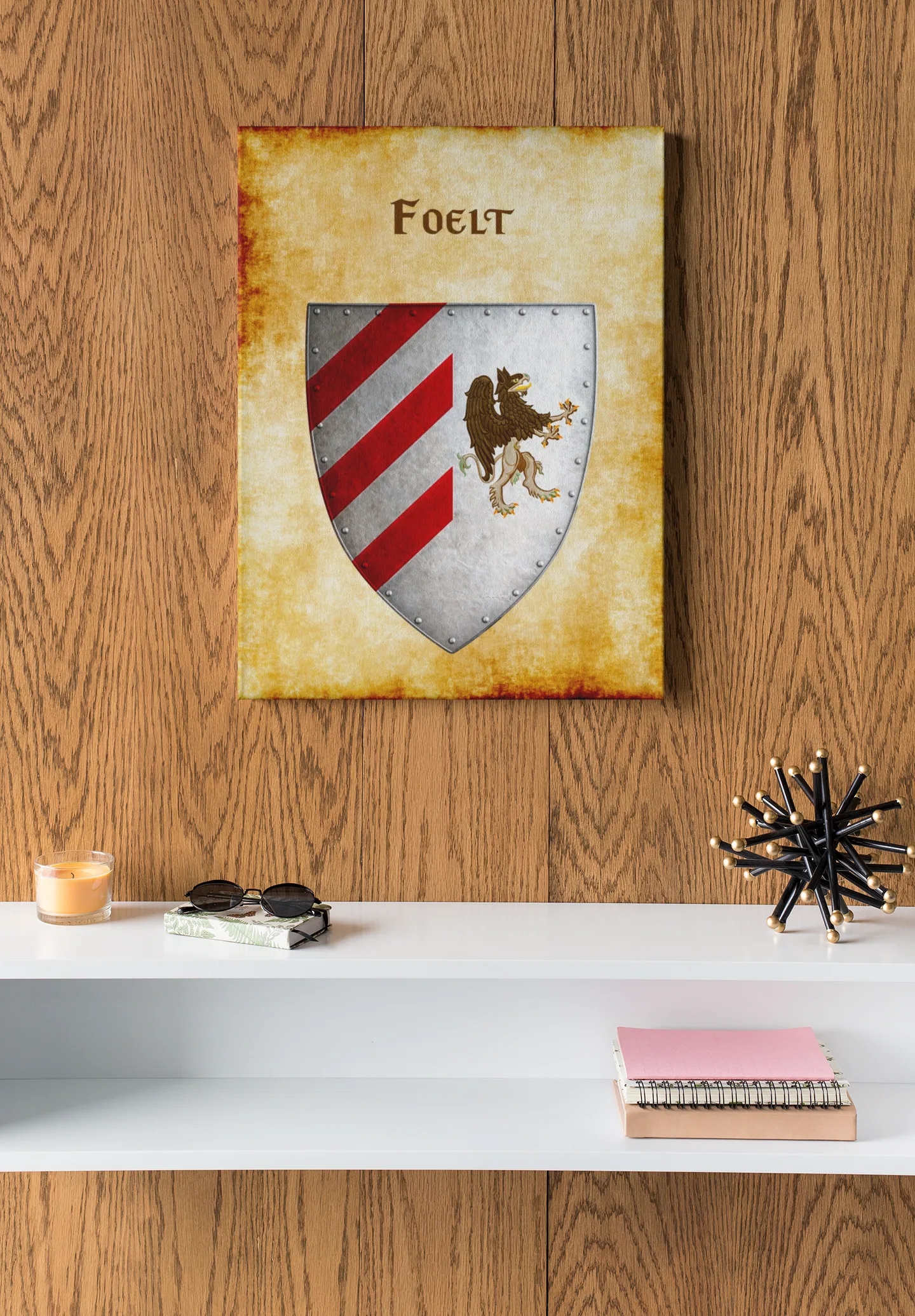 Foelt Heraldry of Greyhawk Anna Meyer Cartography Canvas Art Print