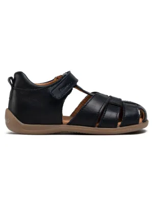 Froddo Leather Closed Toe Sandal In Dark Blue