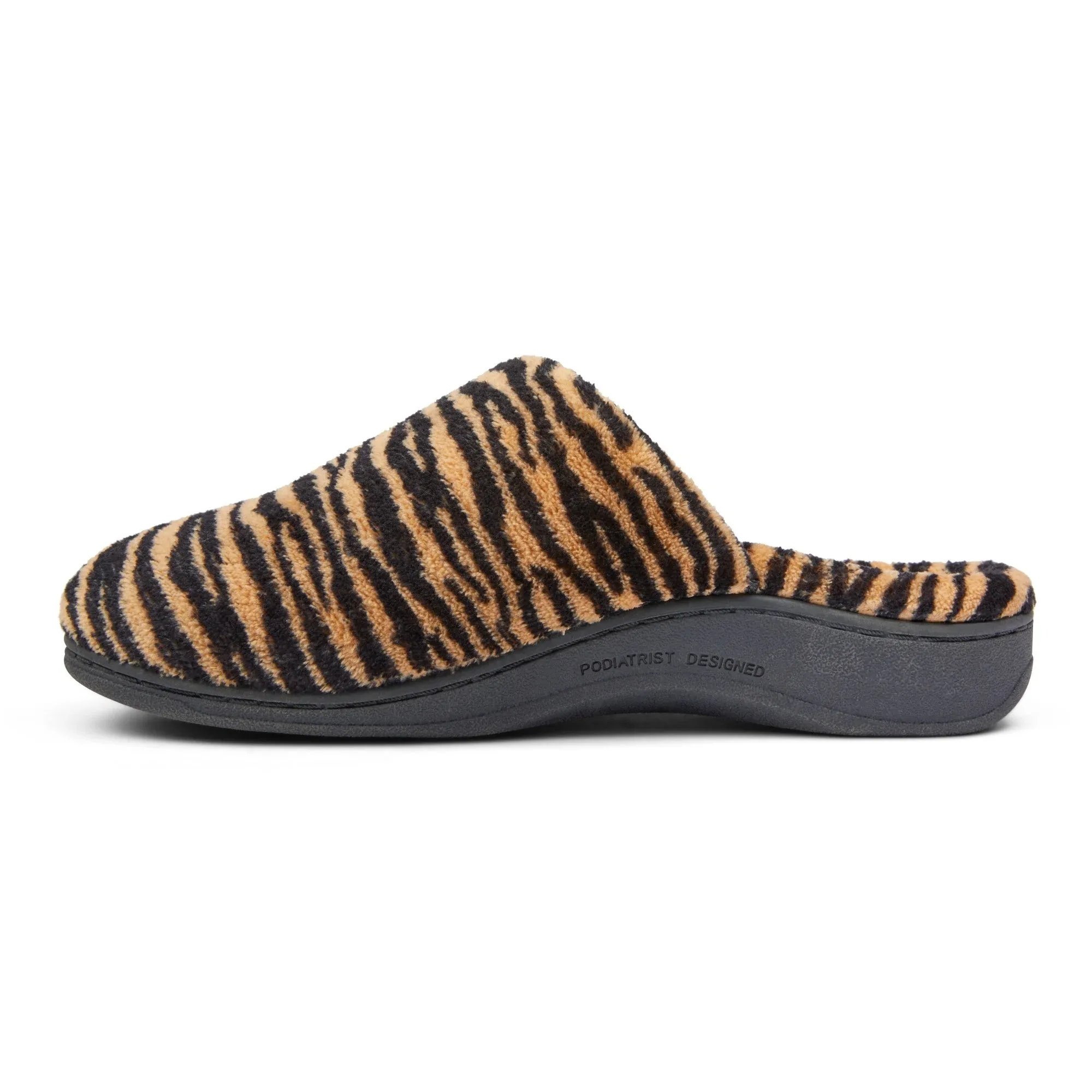 Gemma mule slipper in tiger