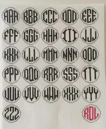 GingerbreadBoy MonogramRound