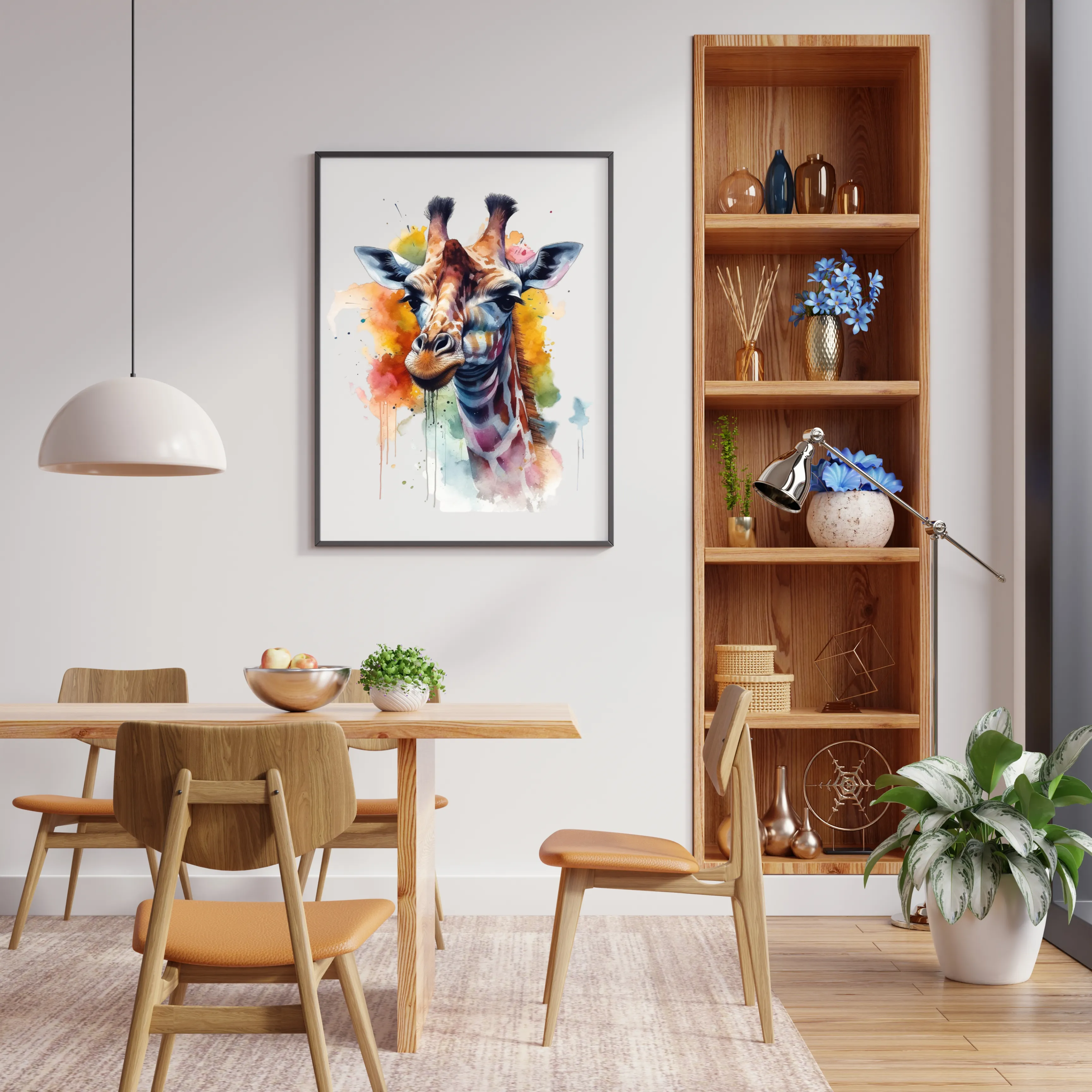 Giraffe Canvas Art Printable Digital Art (24x36) GIF002