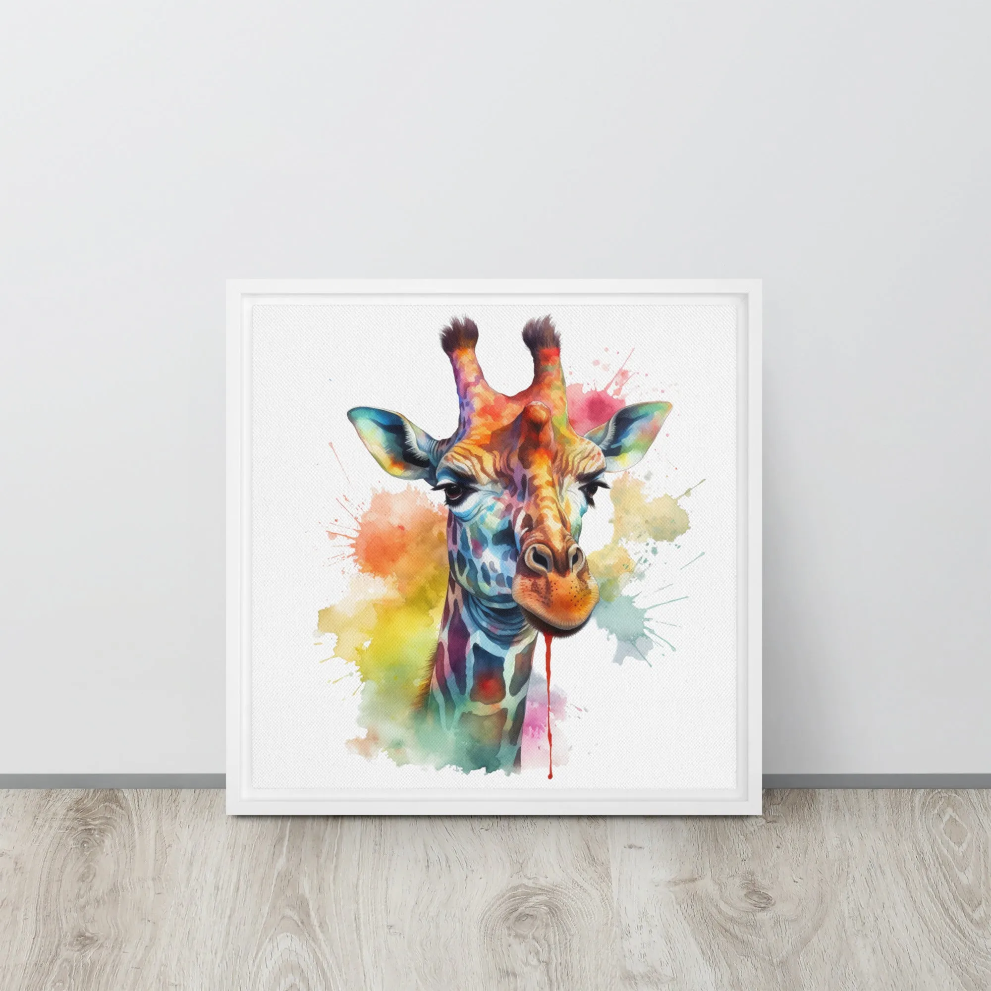 Giraffe GIFCA001 Framed Canvas Art