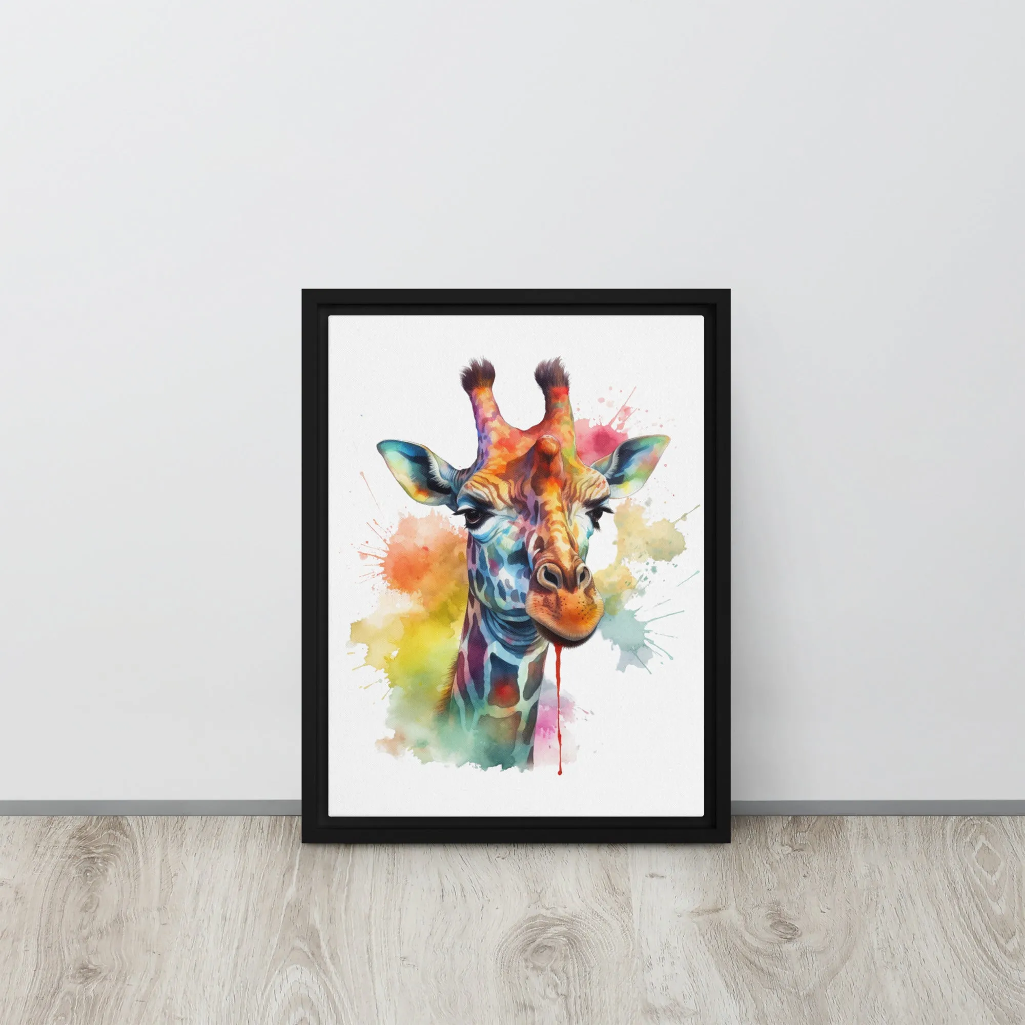 Giraffe GIFCA001 Framed Canvas Art