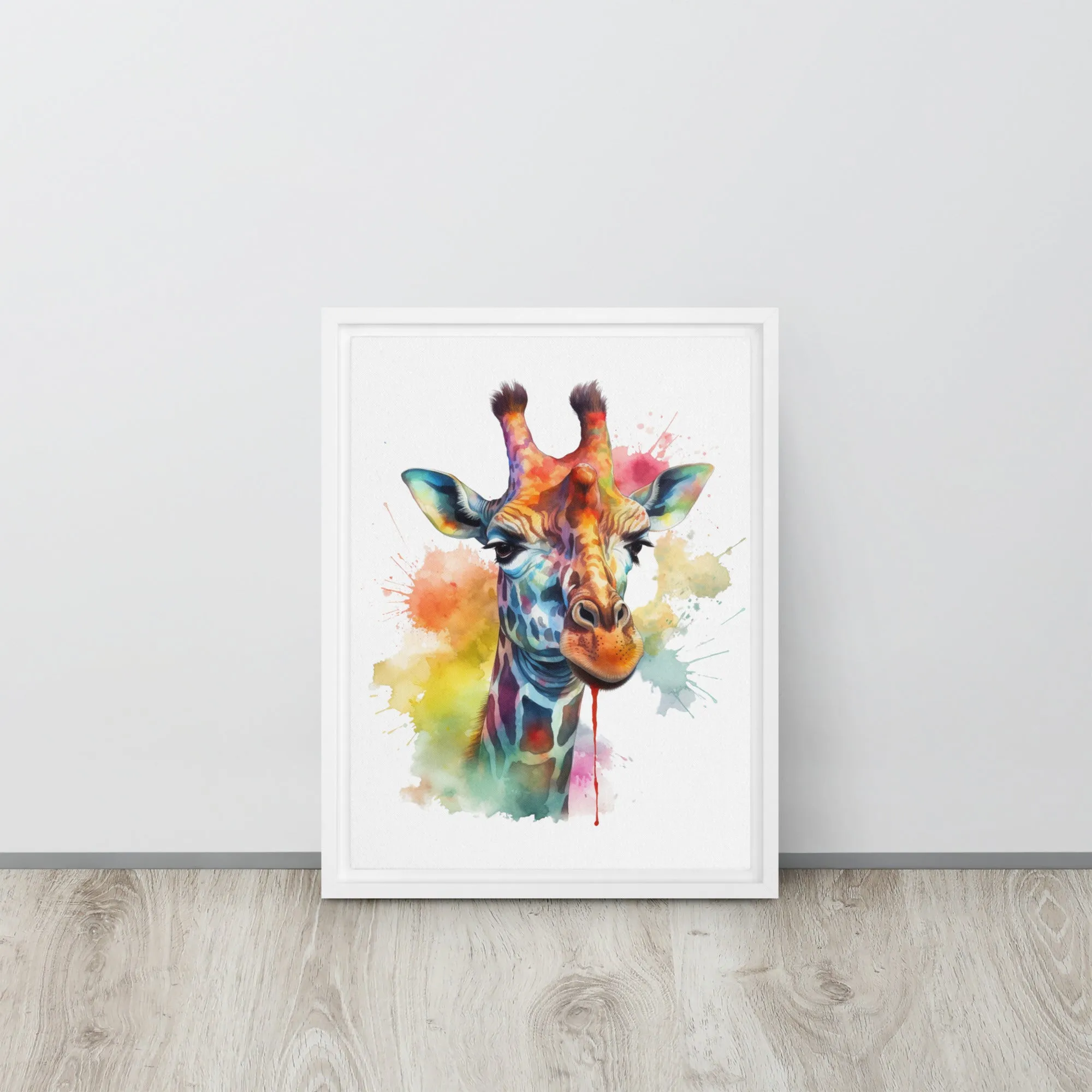 Giraffe GIFCA001 Framed Canvas Art
