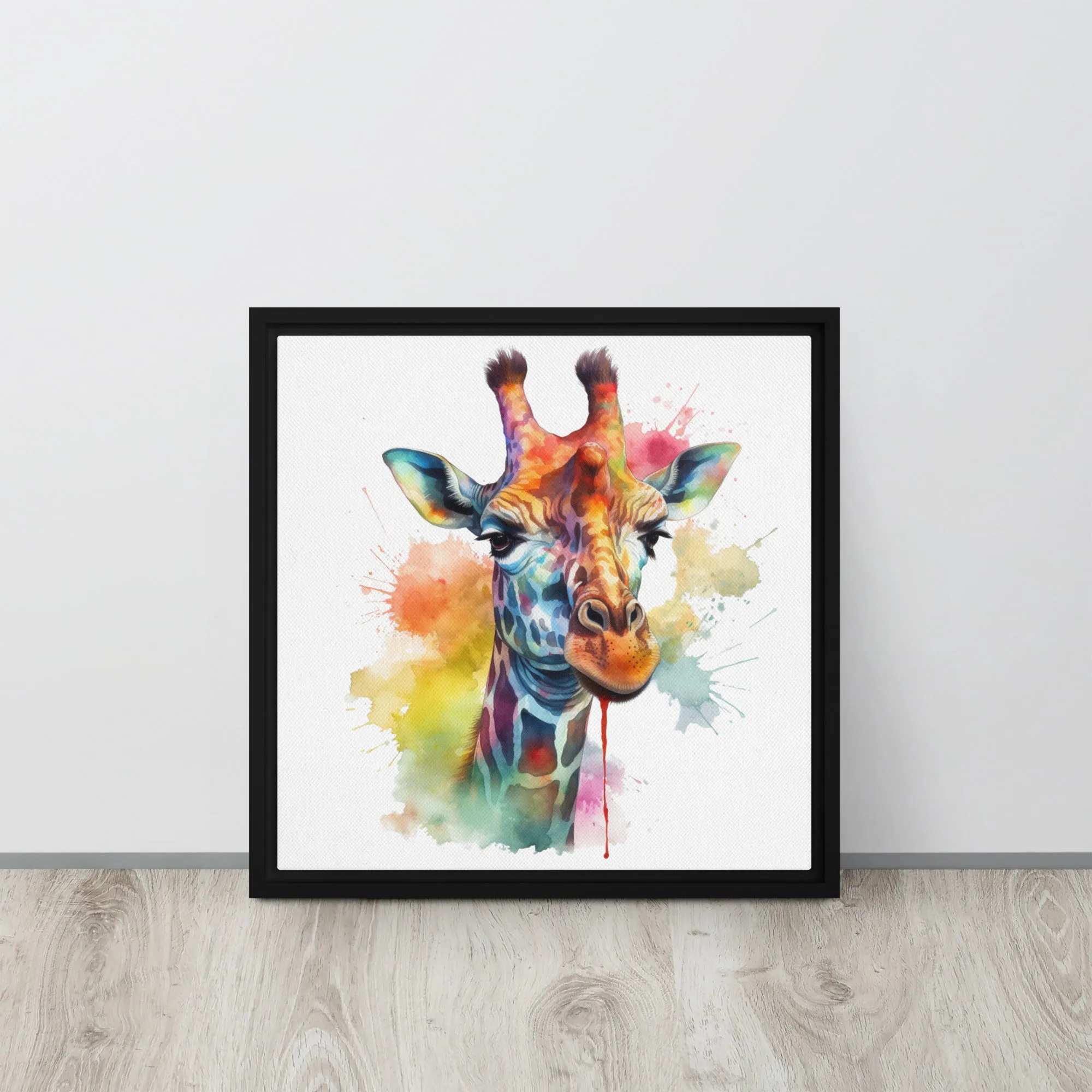 Giraffe GIFCA001 Framed Canvas Art
