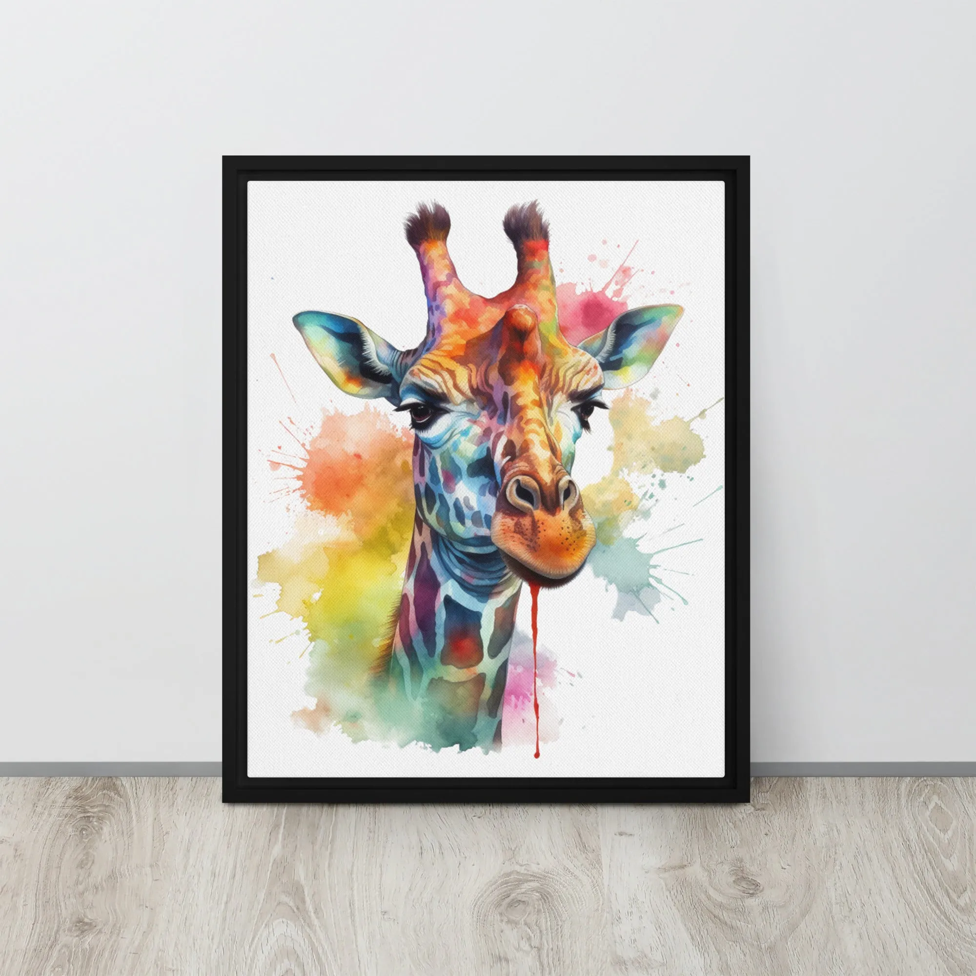 Giraffe GIFCA001 Framed Canvas Art