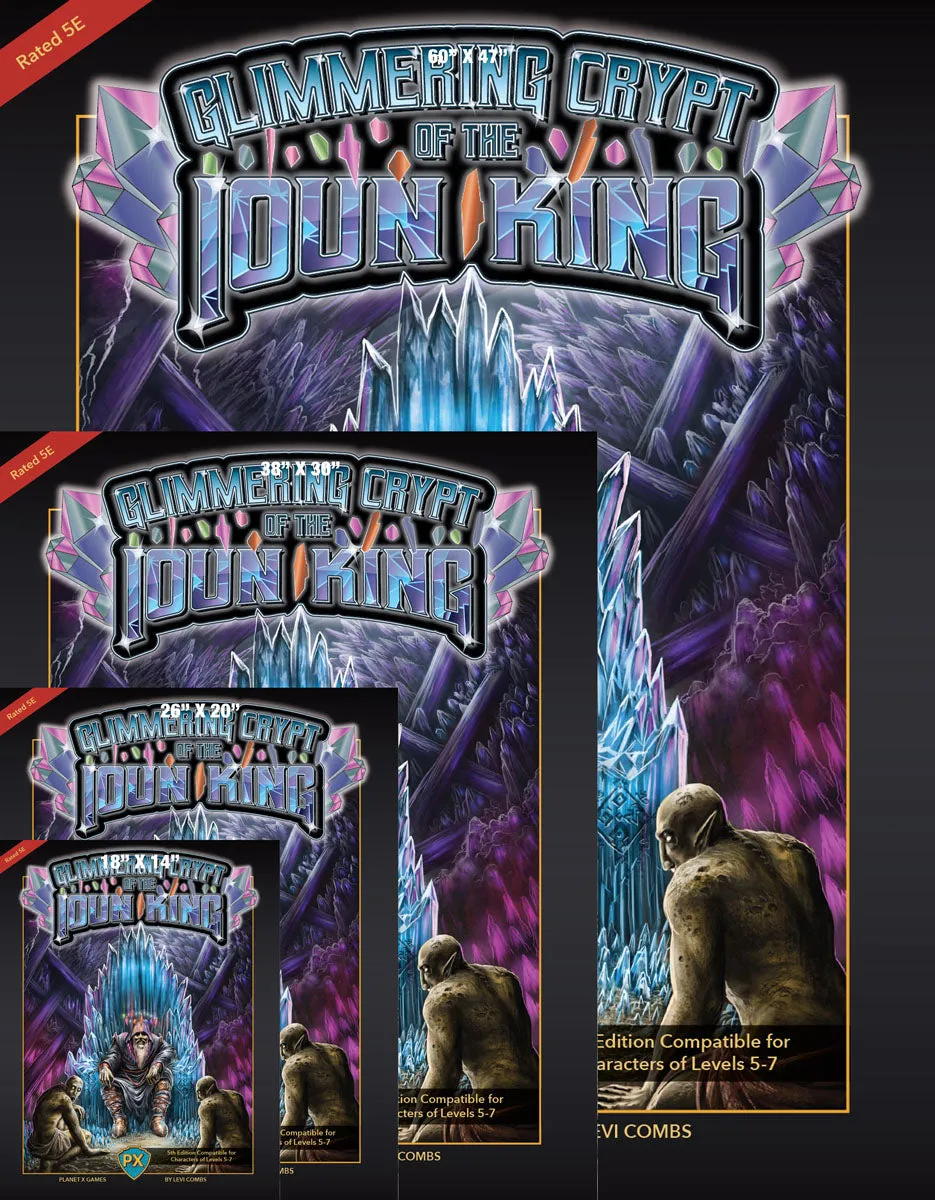 Glimmering CryptIoun King Cover Gallery Canvas Art Print