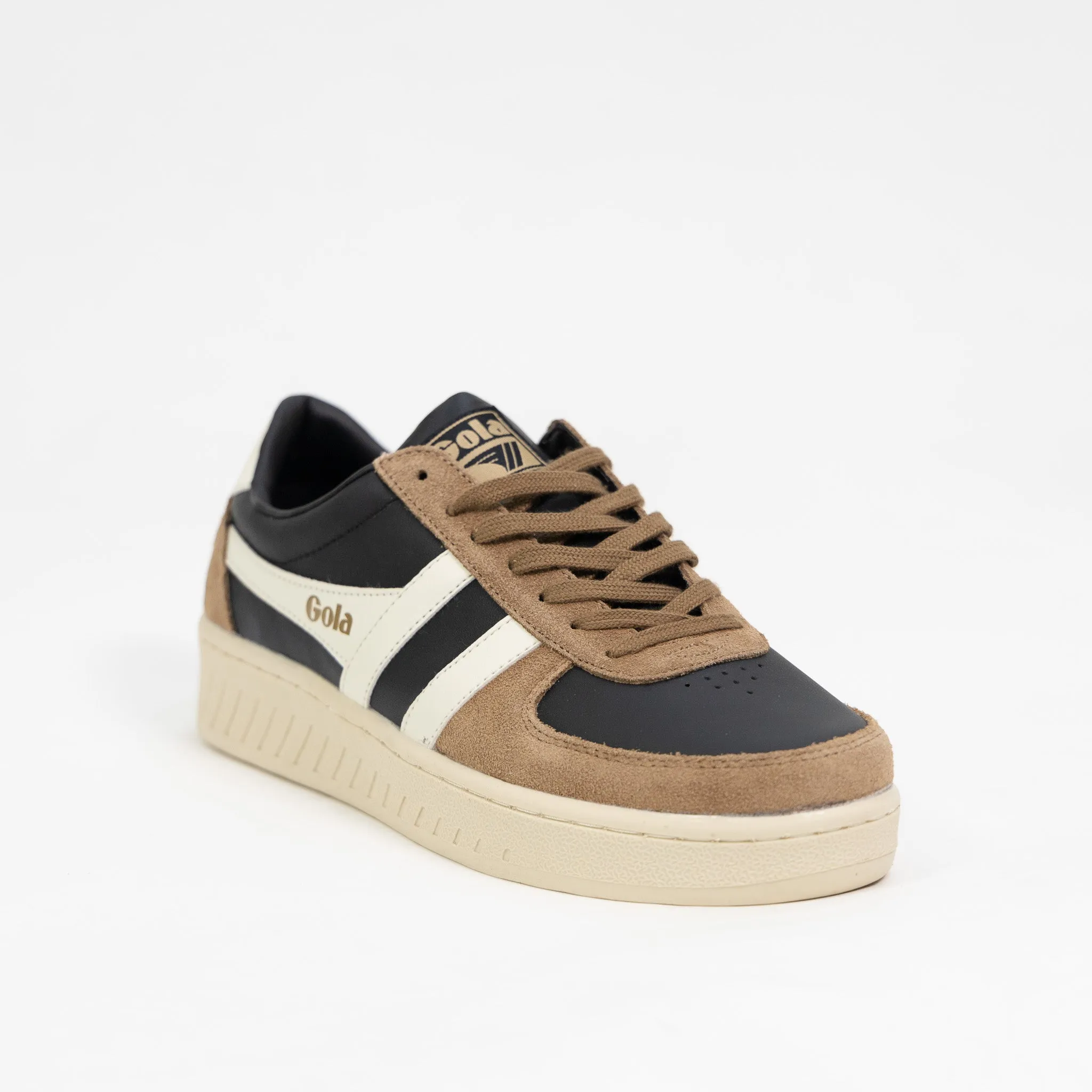 Gola Grandslam Quadrant - Black/Tobacco/Off White