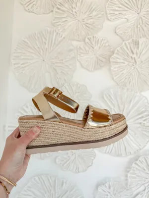 Gold Stitch Wedge