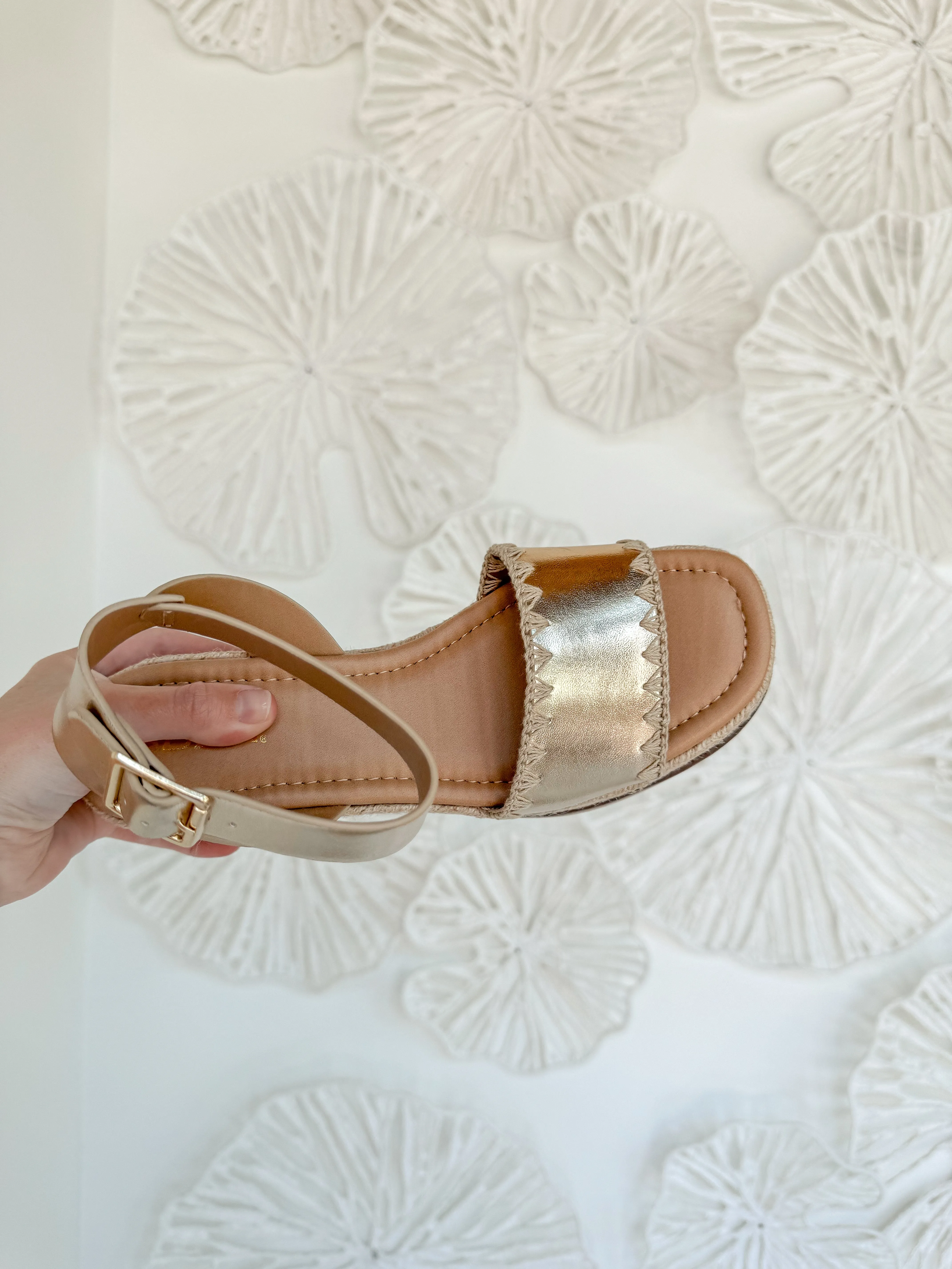 Gold Stitch Wedge