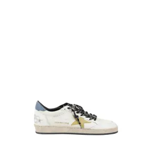 Golden Goose Ball Star Men Ivory Sneakers Leather Low Top Casual Trainer Shoes