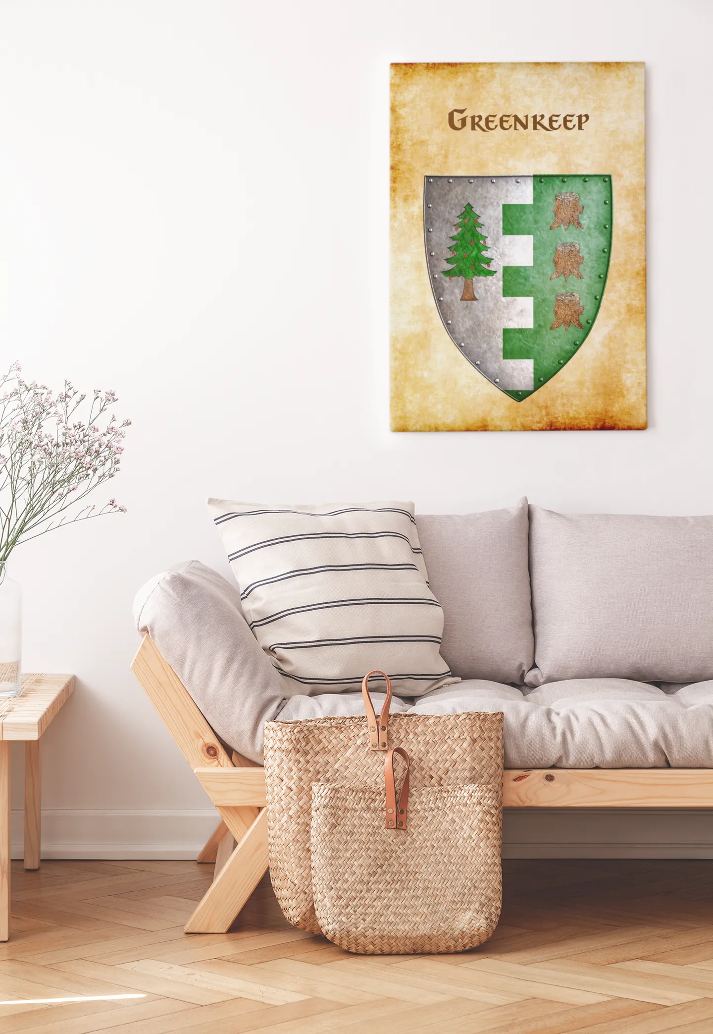 Greenkeep Heraldry of Greyhawk Anna Meyer Cartography Canvas Art Print