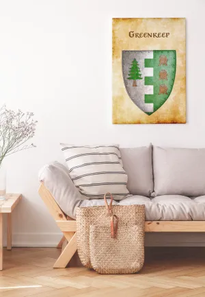Greenkeep Heraldry of Greyhawk Anna Meyer Cartography Canvas Art Print