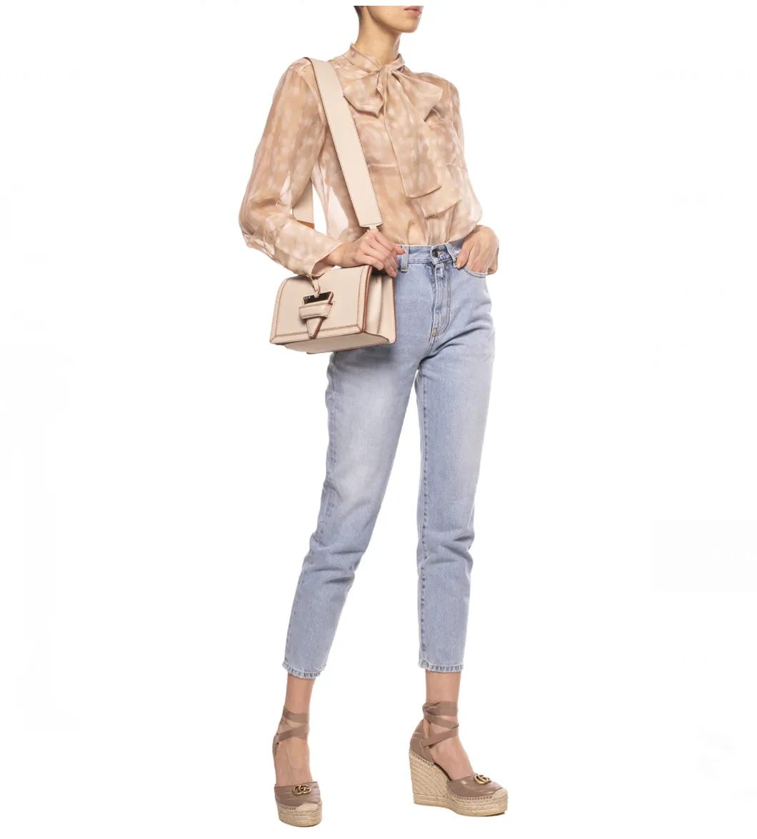 Gucci Ankle Tie Wedge Platform Espadrille Sandals
