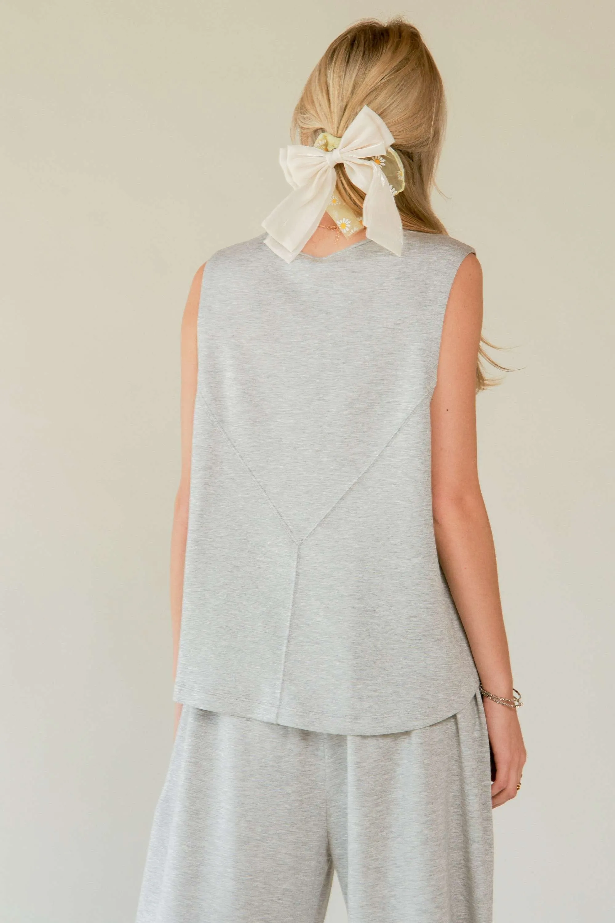 Heather Detail Top